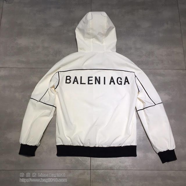 Balenciaga外套 專櫃同步 巴黎世家連帽外套 黑色拉鏈上衣  tzy1684
